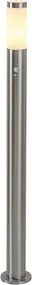 RÁBALUX 8268 INOX TORCH Modern Kültéri Állólámpa Szatin Króm E27 IP44