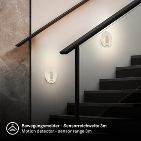 Briloner 3889012 - TARO újratölthető LED fali lámpa érzékelővel 2,5W/5V 1800 mAh matt