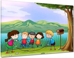 Vászonkép 100x70 Ugrálókötél gyerekeknek