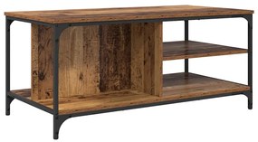 vidaXL Dohányzóasztal Öreg fa 100 x 50 x 45 cm Faanyag