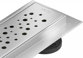 Mexen Flat M12 vonalmenti lefolyó 60 cm, inox - 1021060-15