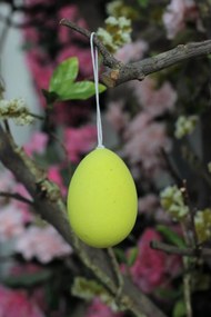 Sárga felfüggeszthető húsvéti tojás 7cm