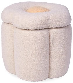 Childhome - Taburet FLOWER átm. 35 cm krémes
