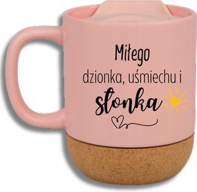 Rózsaszín Bögre Parafa Vicces Ajándék Nagymama Napja Kedves Mosolygós Nap