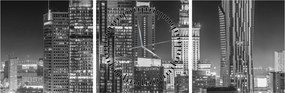 Kép - Fekete-fehér New York (órával) (90x30 cm)