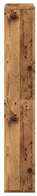 antik fa színű szerelt fa könyvszekrény 72 x 20 x 120 cm