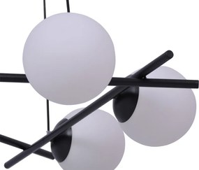 KAJA K-4967 ARTON Fekete Színű Függeszték 6xE27 15W IP20
