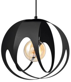 Csillár zsinóron MOONLIGHT 1xE27/15W/230V fekete