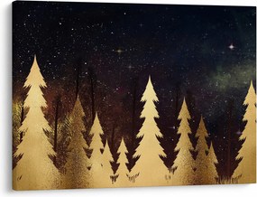 Kép - arany éjszaka (70x50 cm)