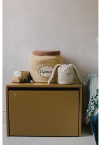 Krémszínű textil játéktároló kosár ø 15x15 cm Mini Rita the Rabbit – Lorena Canals