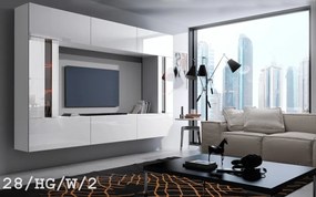 Prince Concept 28 nappali bútor szett magasfényű fehér (273cm)