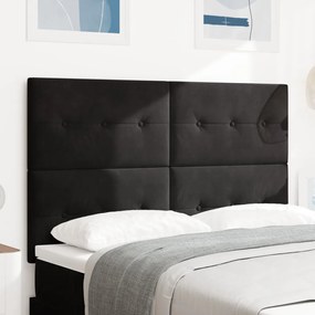 Fejtámla Gombos Fekete 160 cm Bársony
