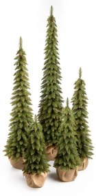 Karcsú Lucfenyő műkarácsonyfa cserépben 105cm