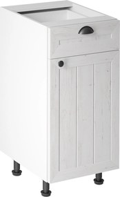 alsószekrény fiókkal D40S1, fehér/sosna andersen, PROVANCE