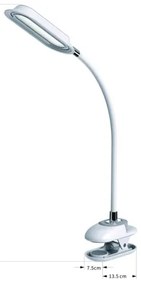 Immax 08997L - LED+CCT dimmelhető asztali csipeszes lámpa CLIP 7,5W/230V fehér