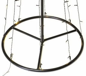 NEXOS Karácsonyi dekoráció fénypiramis 180 cm meleg fehér