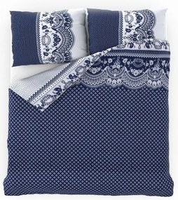 Kvalitex Canzone pamut ágynemű, kék, 140 x 200 cm, 70 x 90 cm