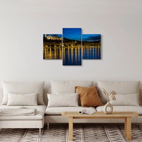 Éjszakai város képe (90x60 cm)