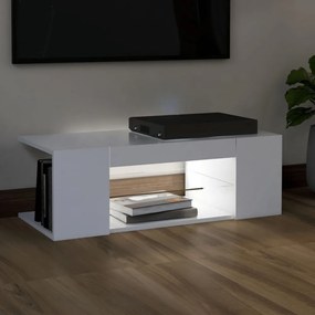 fehér TV-szekrény LED-lámpákkal 90 x 39 x 30 cm