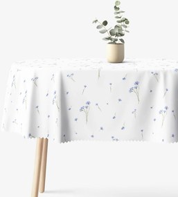 Goldea ovális teflonos terítő - kék búzavirág 140 x 200 cm