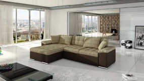 Sarok ülőgarnitúra Dante (J) (öko-bőr Soft 066 + Lawa 02). 1058082
