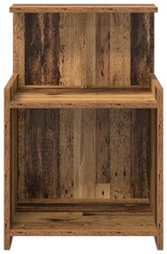 Éjjeli asztal - 2 db - Régi fa - 40 x 35 x 60 cm - Tervezett fa