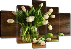 Vászonkép 150x105 Fehér tulipánok