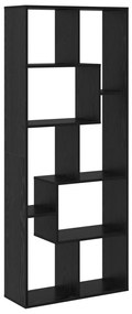 Falat elválasztó könyvespolc Fekete tölgy 67x25x161.5 cm Szerelt fa