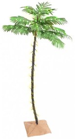 LED-es pálmafa 96 meleg fehér LED-del 180 cm
