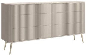 Komód Oglio O2 (szürkés bézs + arany). 1100653