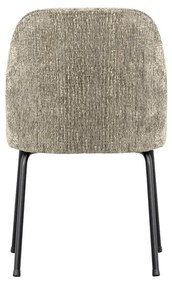 Krémszínű bársony étkezőszék szett 2 db-os Vogue – WOOOD