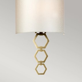 Elstead glamour modern fali lámpa clark bézs sárgaréz elsclark-medium-ab