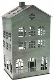Fém gyertyatartó Rustik House, 18 x 31 x 15 cm
