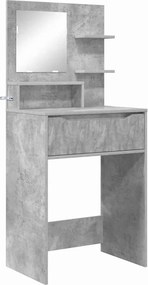 vidaXL Hálószobai Öltözködő Asztalok Beton Szürke 80 x 39,6 x 135 cm