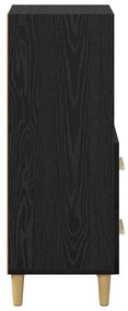 Széf fiókkal Musta tammi 34 x 34.5 x 90 cm Faanyag