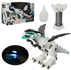 King Óriás Távirányítós Robot Dinoszaurusz Füst + Fény Effektekkel Tűzokádó Sárkány Dínó 50 cm