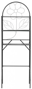 fekete WC feletti tárolóállvány 60 x 33 x 174 cm