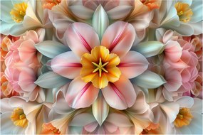 Kép - Kaleidoszkópos virág (90x60 cm)
