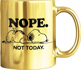 Arany Bögre Nyomott Mintával Snoopy Kutya Vicces Nyomott Mintás Ajándék 330 ML