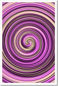 Poszterek keretben 40x60 Lila centrifuga és krém