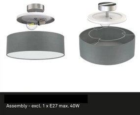 Briloner 3375-024 - Mennyezeti lámpa 1xE27/40W/230V átm. 30 cm szürke