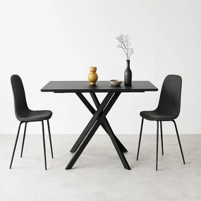AVENBERG AXIS 180 Étkezőasztal - fekete