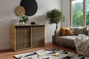 Malani Duplo 120 Tolóajtós Komód 120cm, Arany Tölgy