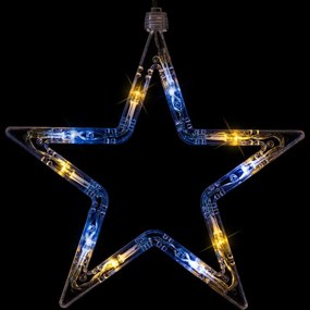 VOLTRONIC® Fényfüggöny 5 csillag 61 LED hideg/meleg fehér