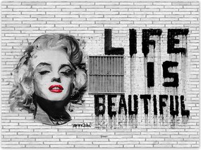 Poszterek 135x100 Banksy Life is beautiful
