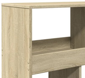sonoma tölgy színű szerelt fa könyvszekrény 100 x 33 x 125,5 cm