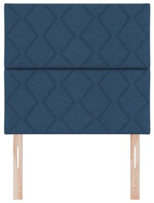 Fejtámla Gyémánt Blokkok Dizájn Kék 100 cm Textil, Fejtámla Gyémánt Blokkok Dizájn Kék 200 cm Textil