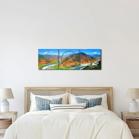Kép - Jangce folyó (órával) (90x30 cm)