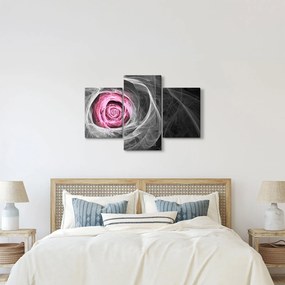 Kép - Absztrakt rózsa, fukszia (90x60 cm)