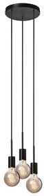 Nordlux - PACO kábeles függeszték 3xE27/25W/230V fekete